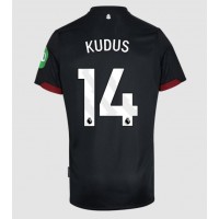 Camisa de Futebol West Ham United Mohammed Kudus #14 Equipamento Secundário 2024-25 Manga Curta